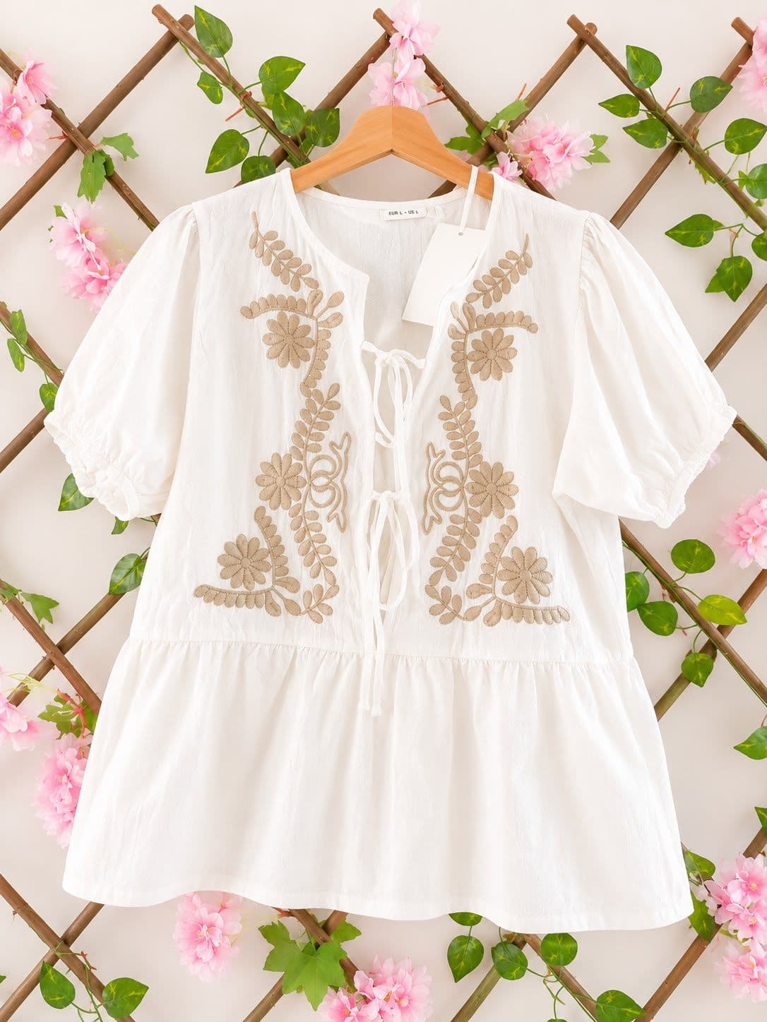 Camisa relieve marrón