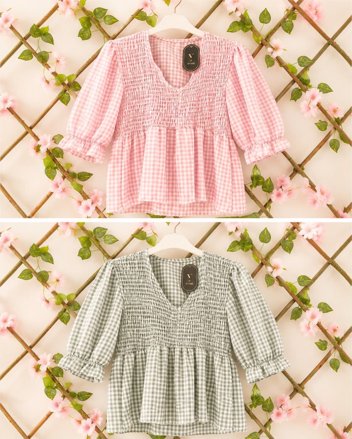 Blusa panel de abeja