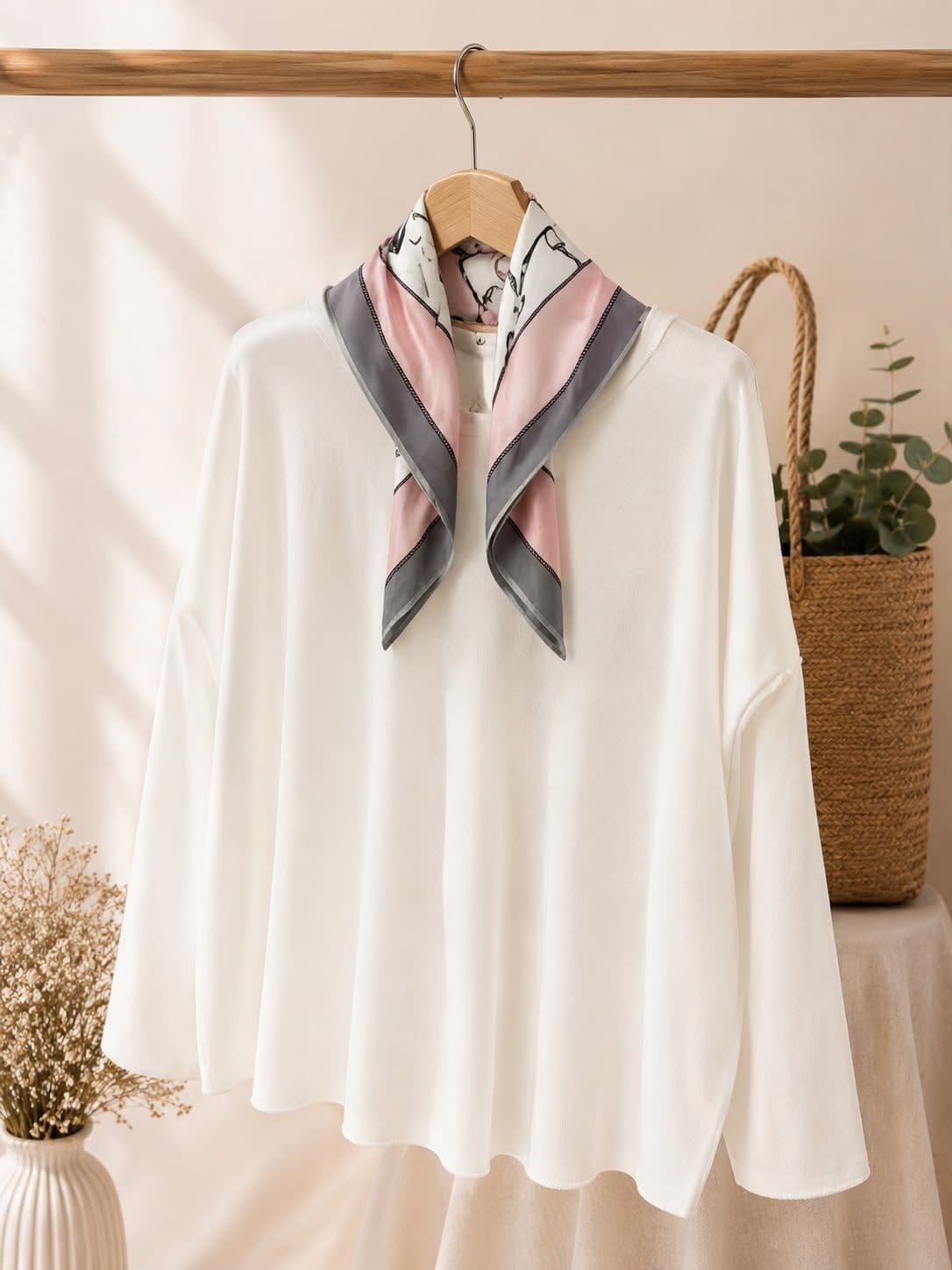 Sudadera con pañuelo segunda imagen